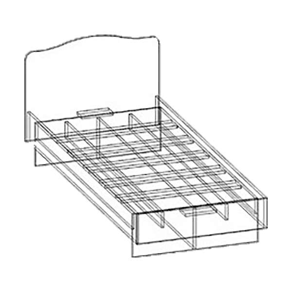Купить кровать 900 светлана - 5 735 руб.