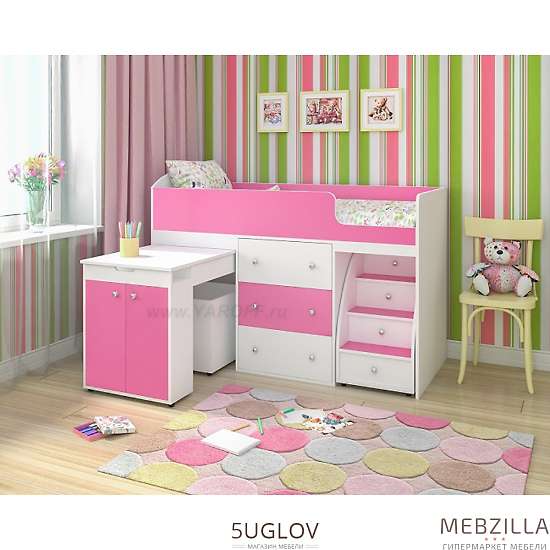 Купить кровать-чердак 800х1800 малыш - 28 290 руб.