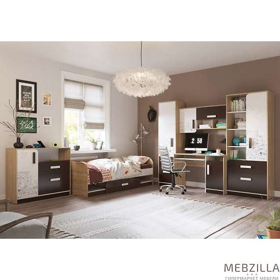 Купить комод с дверкой арабика 4-44260 - 8 760 руб.