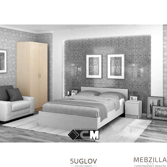 Купить шкаф 2-х створчатый (с перегородкой, штангой и полками) бася шк 556 - 9 365 руб.