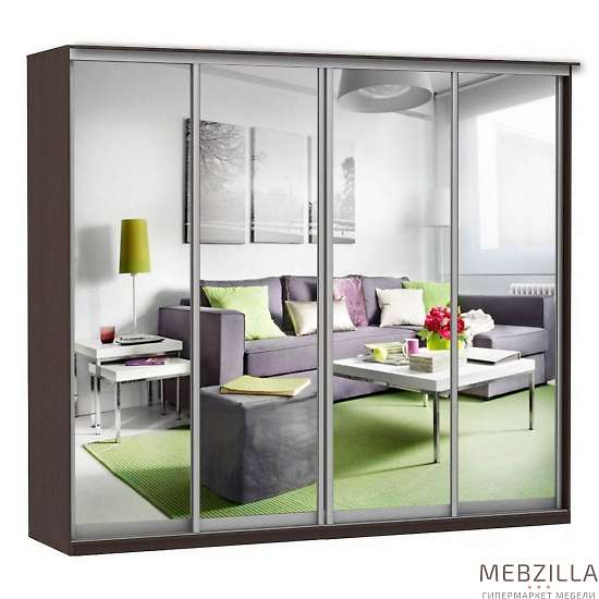 Купить шкаф-купе модерн 2362 (зеркало, 4 секции) - 41 668 руб.