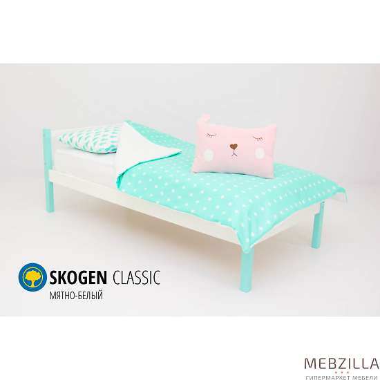 Купить кровать svogen classic мятно-белый - 7 890 руб.