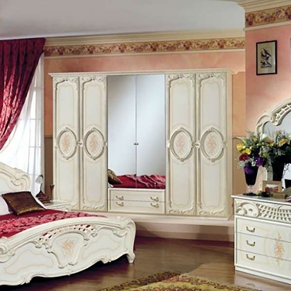 Купить шкаф шестидверный с зеркалами роза - 52 635 руб.