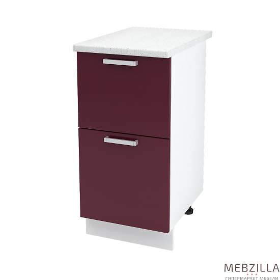 Купить шкаф напольный с двумя ящиками кремона шн2я 400 б/ст - 4 393 ₽