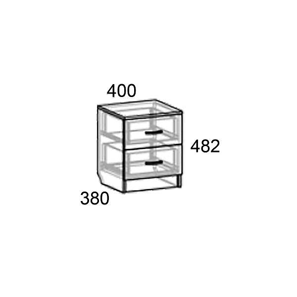 Купить тумба 2 ящика св-12 светлана лдсп стандарт - 3 496 руб.