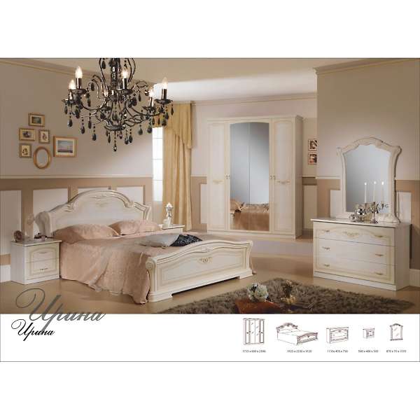 Купить спальный комплект четырехдверный ирина - 109 725 ₽