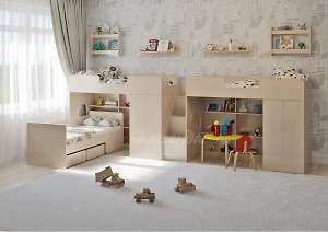 Кровать трехъярусная Легенда 3.15