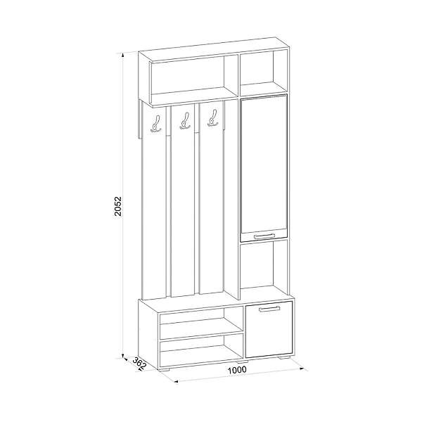 Купить прихожая конти - 10 670 ₽