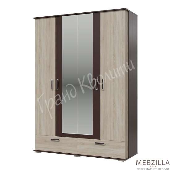 Купить шкаф 4-х дверный с ящиками даллас 4-4818 - 26 640 руб.