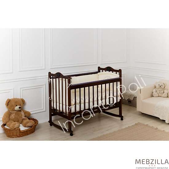 Купить кровать детская incanto pali с мишкой (колесо-качалка) - 4 800 ₽