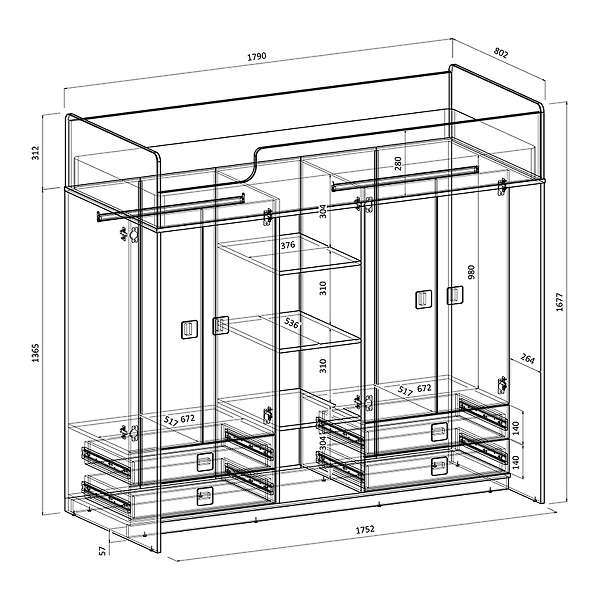 Купить кровать-чердак легенда е603.1 - 38 750 руб.
