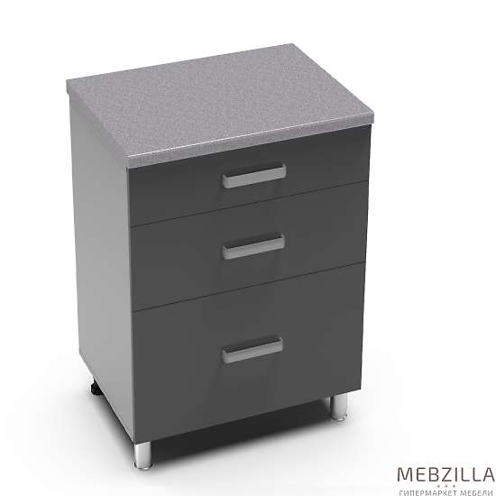 Купить рабочий стол 600 горизонтальный с 3 ящиками луксор 6рг3 - 9 162 ₽