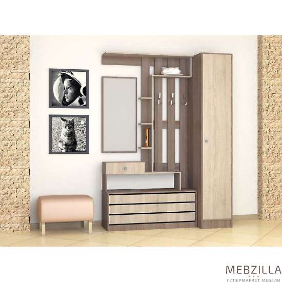 Купить прихожая ямайка комплект 1 (ясень шимо) - 13 129 ₽