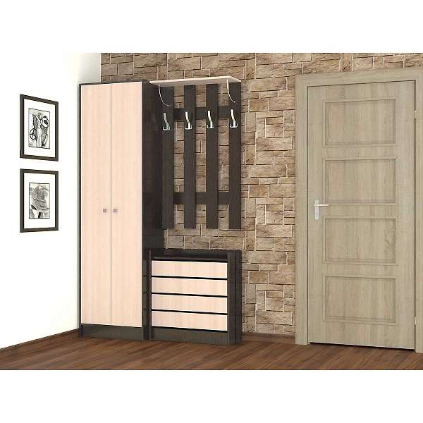 Купить прихожая ямайка комплект 2 (венге) - 11 513 руб.