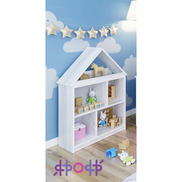Купить стеллаж домик для кукол - 3 140 ₽