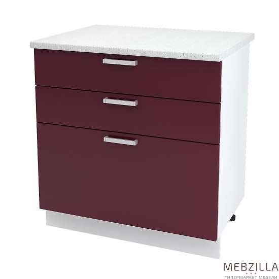 Купить шкаф напольный с тремя ящиками кремона шн3я 800 б/ст - 7 176 ₽