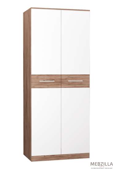 Купить шкаф для одежды невада дуб крафт табак/белый - 13 218 руб.