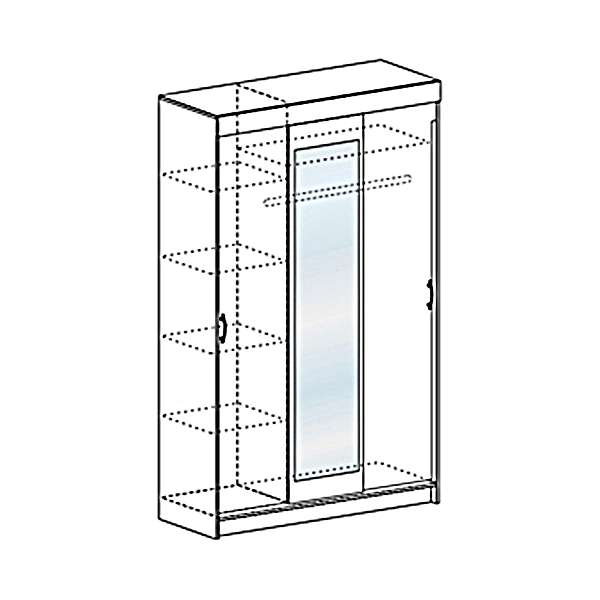 Купить шкаф-купе шкк552 бася - 15 729 руб.