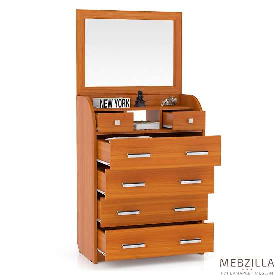 Купить комод с-мд-к6 + зеркало подвесное в раме - 12 069 ₽