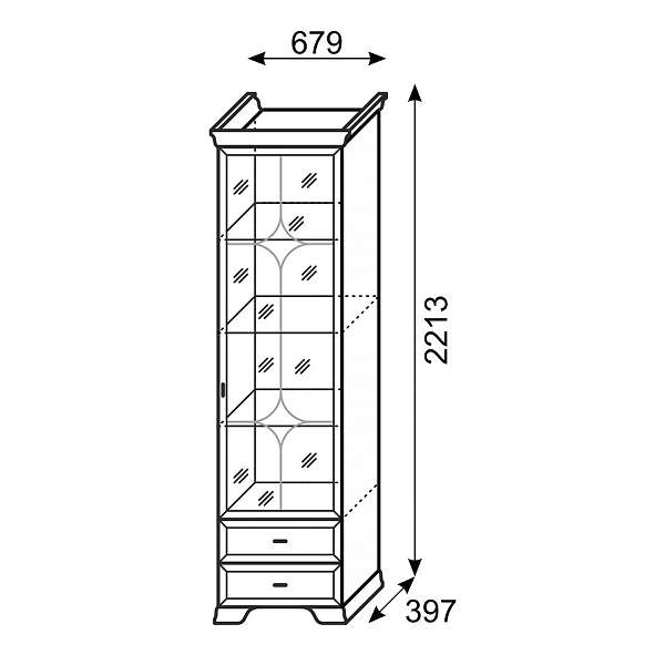 Купить шкаф для посуды венеция 9 - 22 124 ₽