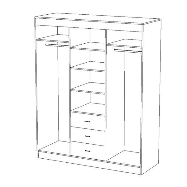 Купить шкаф-купе фортуна - 17 035 руб.