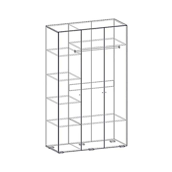 Купить шкаф трехстворчатый виктория - 30 458 руб.