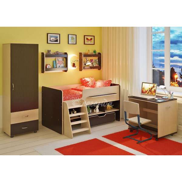 Купить детская стенка легенда №11 с полками - 32 260 ₽