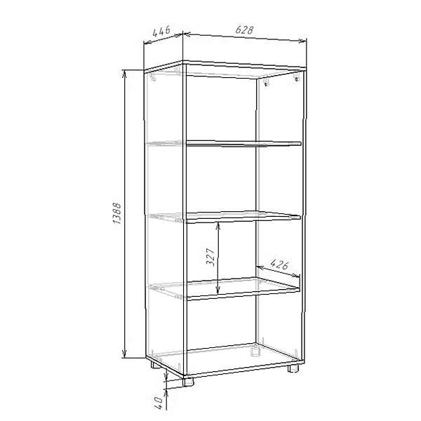 Купить стеллаж л-05 - 5 090 ₽