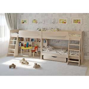 Кровать трехъярусная Легенда 25.3