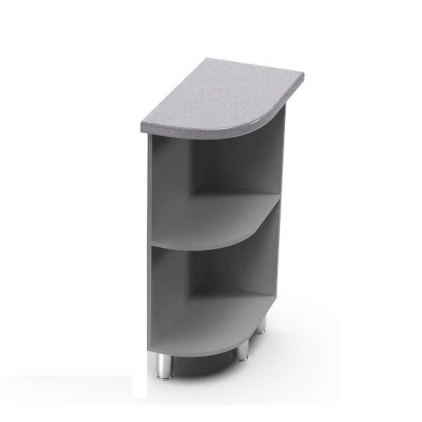 Купить шкаф напольный радиусный закрытый правый крафт шнрп - 9 956 ₽