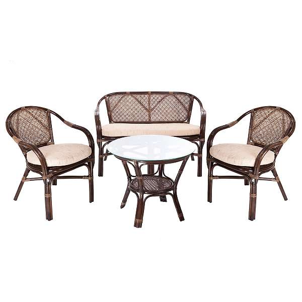 Купить комплект кофейный ellena (стол + 2 кресла + диван) 11/21 - 43 731 руб.