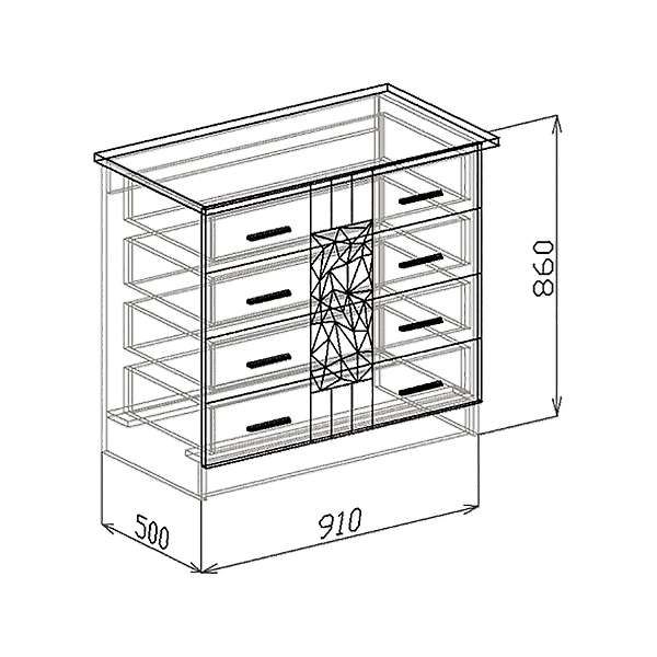Купить комод атлантида - 10 764 руб.