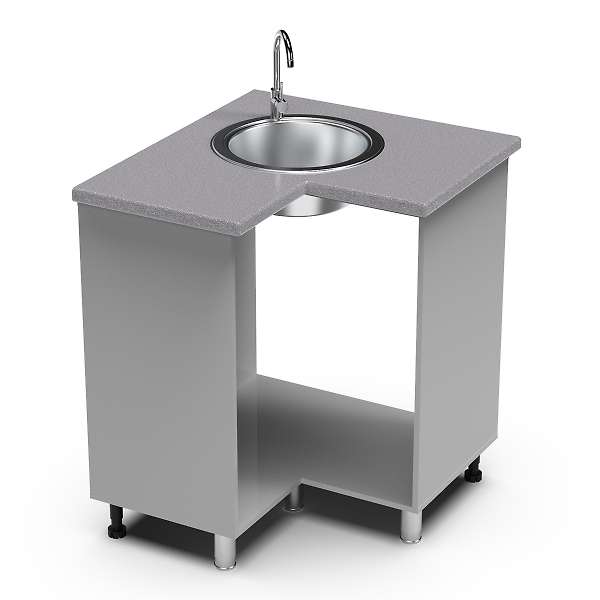 Купить угловая мойка 850х850 угол прямой танго умп - 5 059 руб.