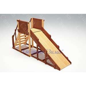 Зимняя деревянная горка Савушка Зима 2