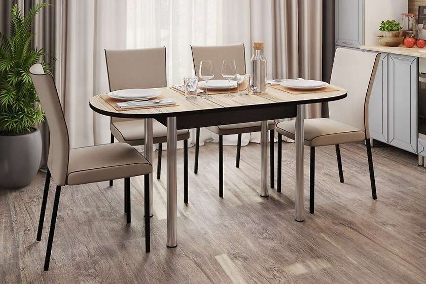 Столы обеденные развижные (Берилл/Сахара/Тростник/Гранитная крошка) (MLK)