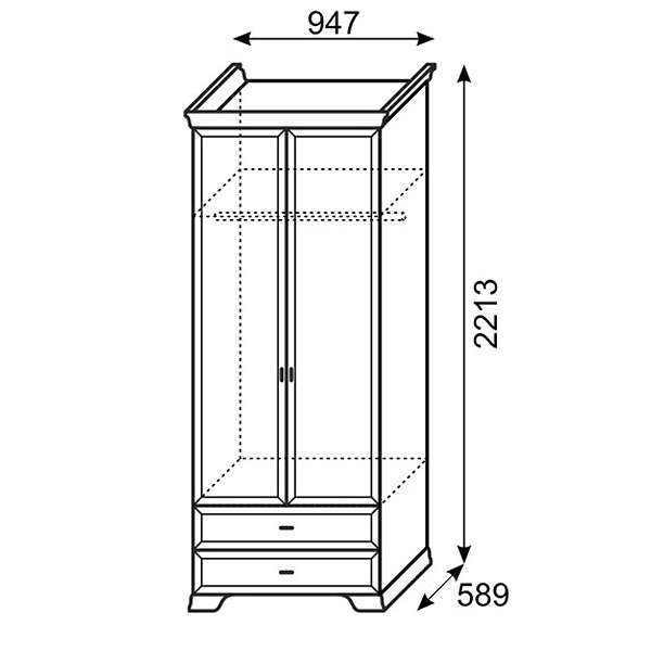 Купить шкаф для одежды венеция 17 - 24 299 руб.