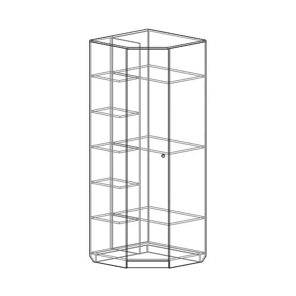 Купить шкаф угловой соло сл-30 - 16 430 ₽