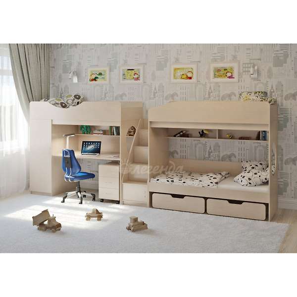 Купить кровать трехъярусная легенда 10.6 - 51 430 ₽