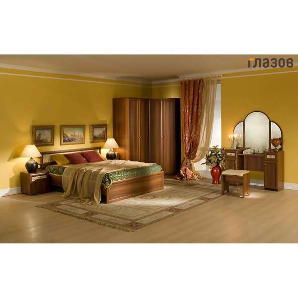 Купить спальня милана комплектация 3 (орех) - 79 657 руб.