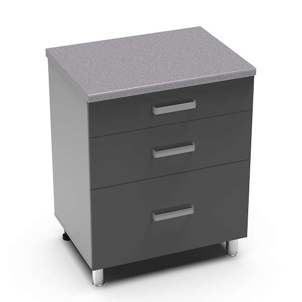 Купить рабочий стол 800 горизонтальный с 3 ящиками танго 8рг3 - 8 589 руб.