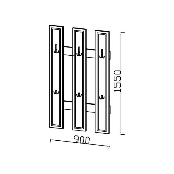 Купить вешалка навесная визит-4 - 8 290 руб.