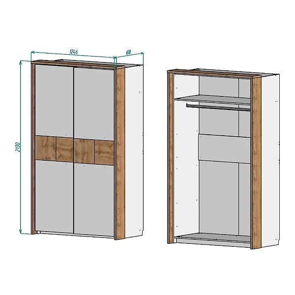 Купить шкаф-купе 1200 аризона 2701.м1 - 38 800 руб.