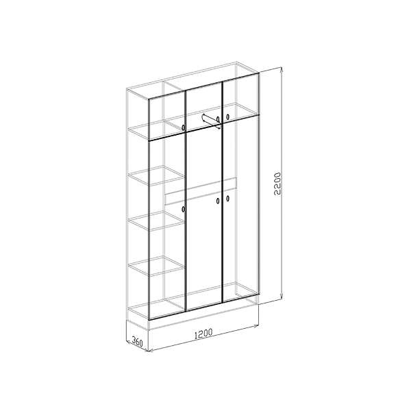 Купить шкаф 3-х дверный вега - 17 939 руб.