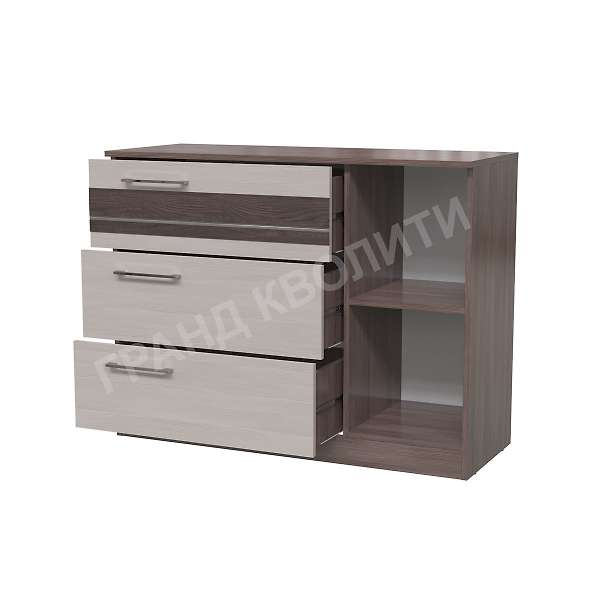 Купить комод президент с дверкой и тремя ящиками 4-4419 - 10 560 руб.