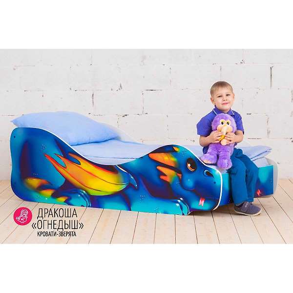 Купить кровать-зверенок дракоша-огнедыш - 8 690 ₽