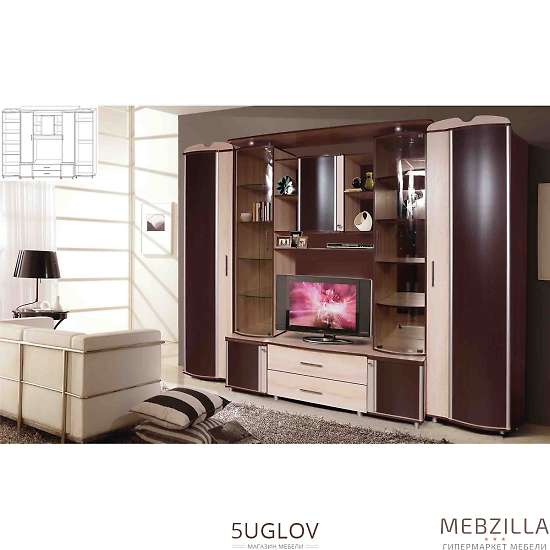 Купить набор корпусной мебели орфей-6 кмк 0154 - 98 259 руб.