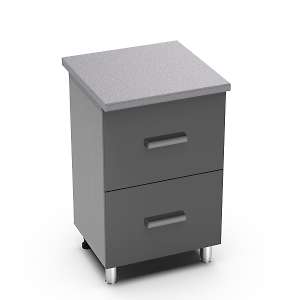 Рабочий стол 600 горизонтальный с 2 ящиками Бомбей 6РГ