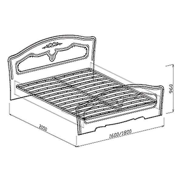Купить кровать 1,6 лира - 19 002 руб.