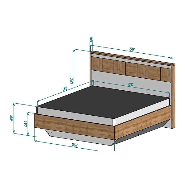 Купить кровать 1800 аризона 2708.м1 - 26 500 руб.