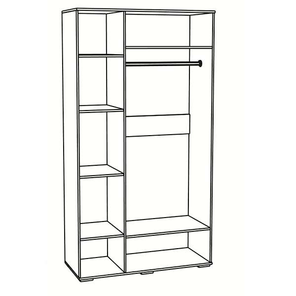 Купить шкаф трехстворчатый ричард рш-25 - 24 837 руб.